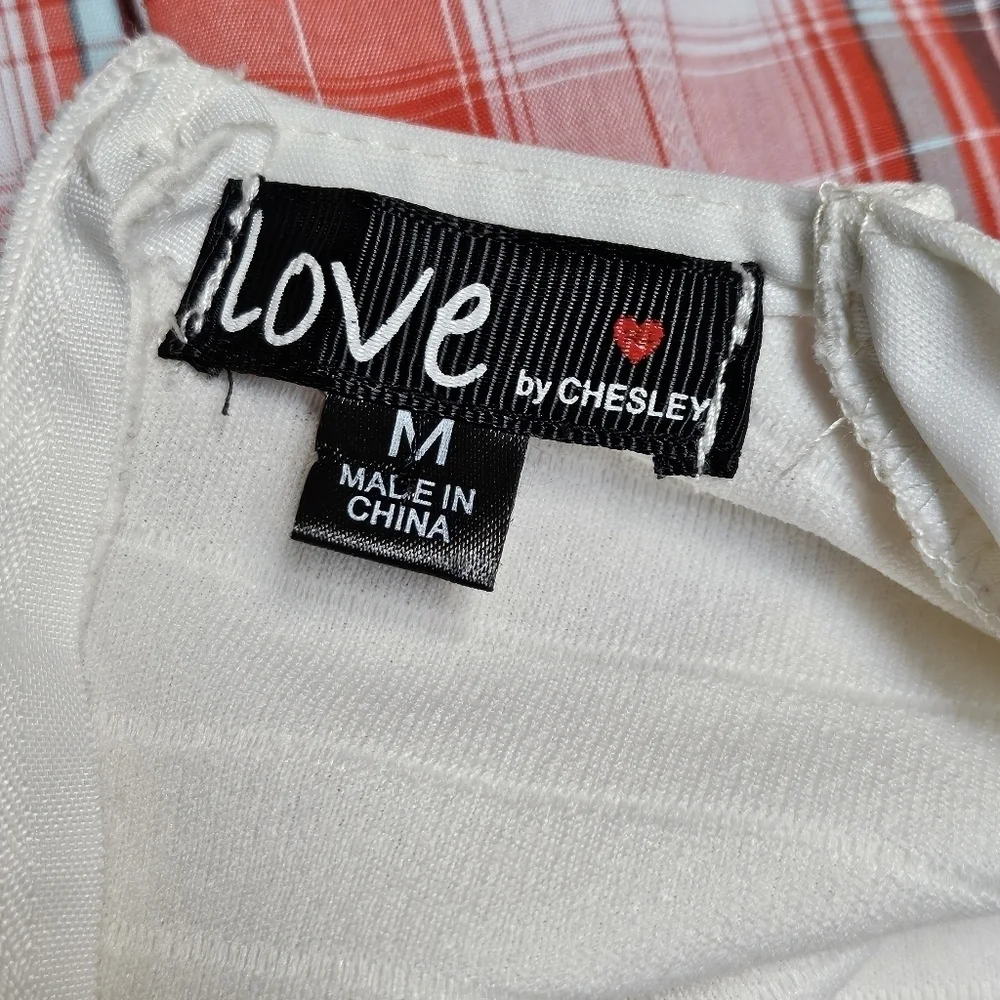 Love by Chesley Off White Deep Neck Textured Pencil Dress Size M - Picture 5 of 6